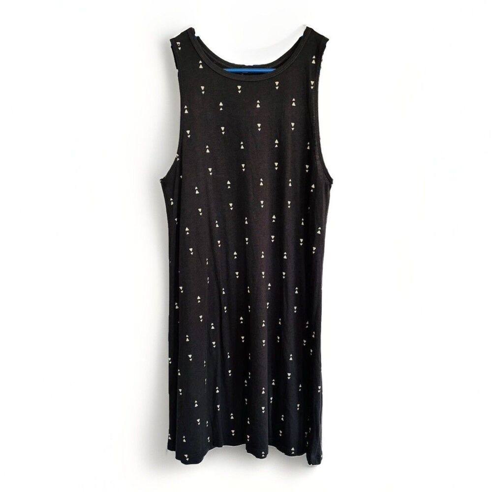 Billabong Dark Gray Tank Dress Modal Size S Geometric Print Soft Modal